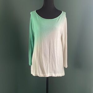 Lilla P Lightweight Knit Dip-Dye Top – Size Medium